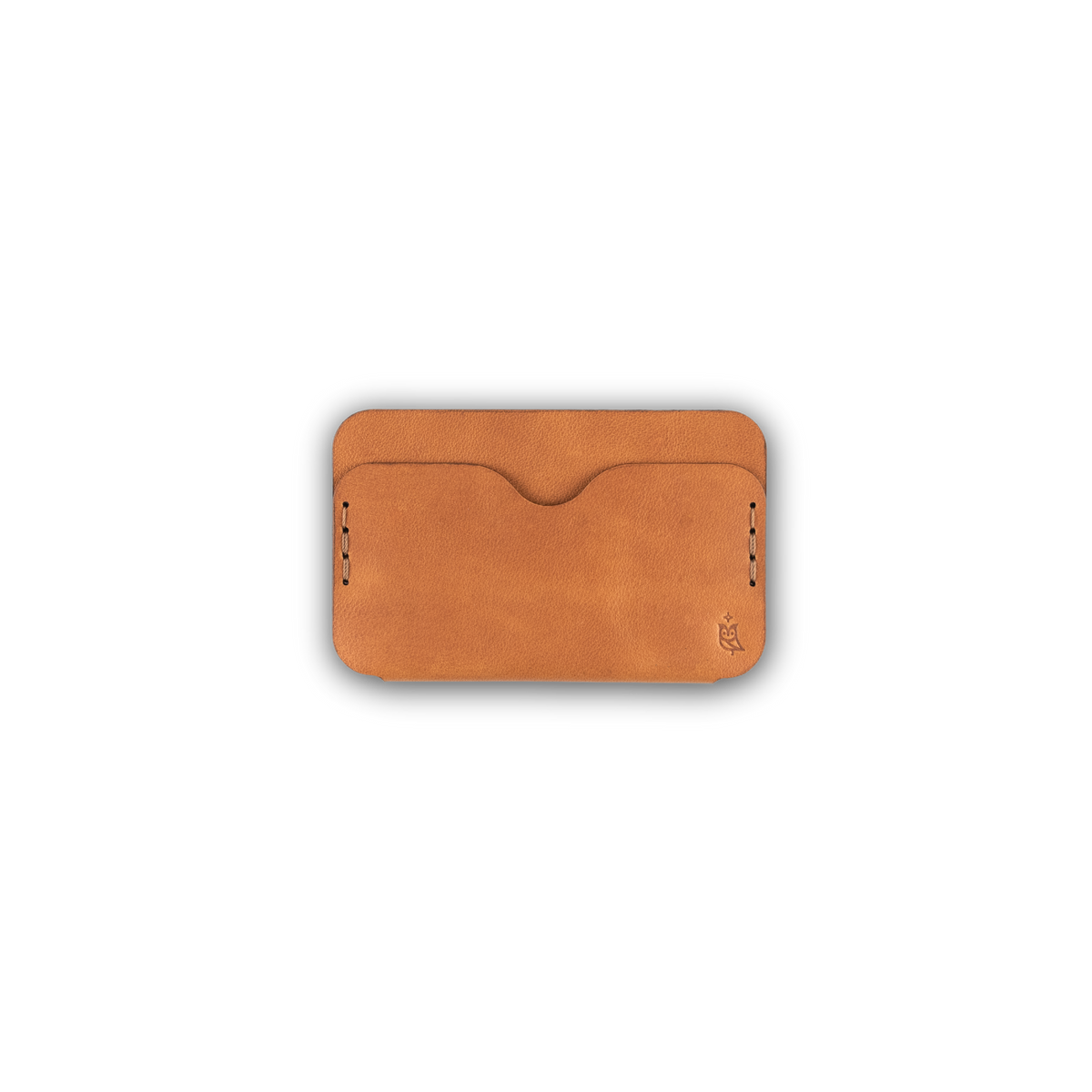 Tarjetero Plano Muun Made, piel camel 